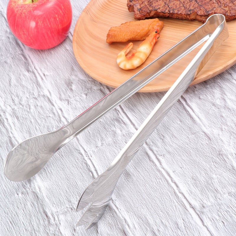 201 Stainless Steel Bread Food Clip Clamp Serving Tong for Kitchen BBQ Buffet Party ( ) - Image 5