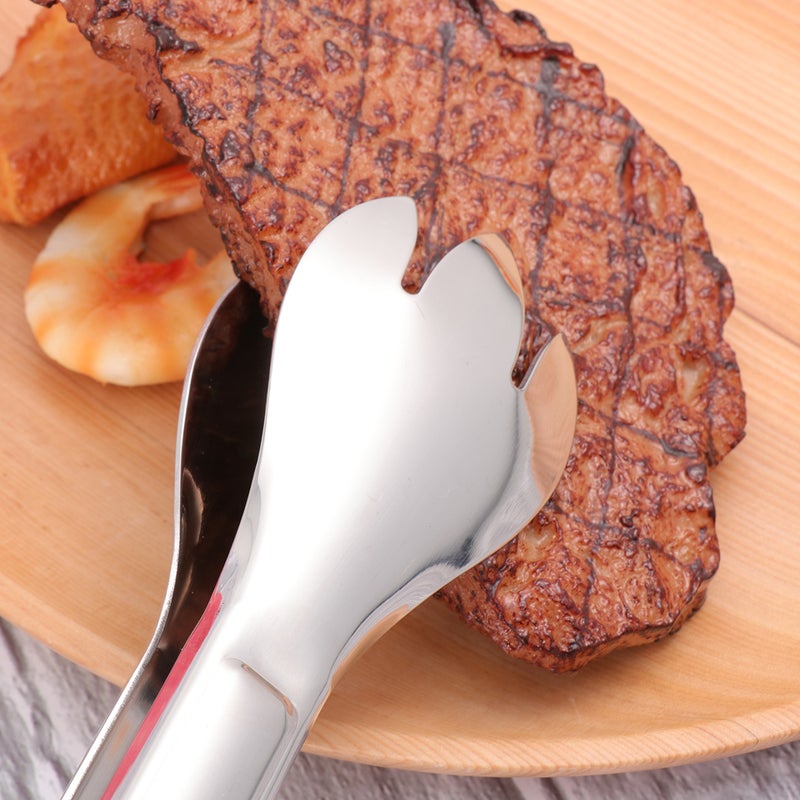201 Stainless Steel Bread Food Clip Clamp Serving Tong for Kitchen BBQ Buffet Party ( ) - Image 4