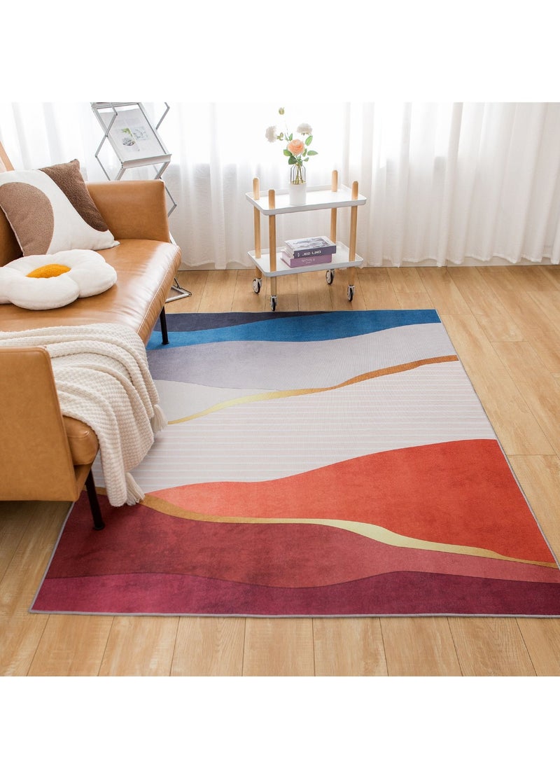 Sharpdo Area Rugs Modern Simple Short Pile Carpet Living Room Bedroom Rug Anti-slip Floor Carpet Home Decor 160 * 230CM  - Image 4