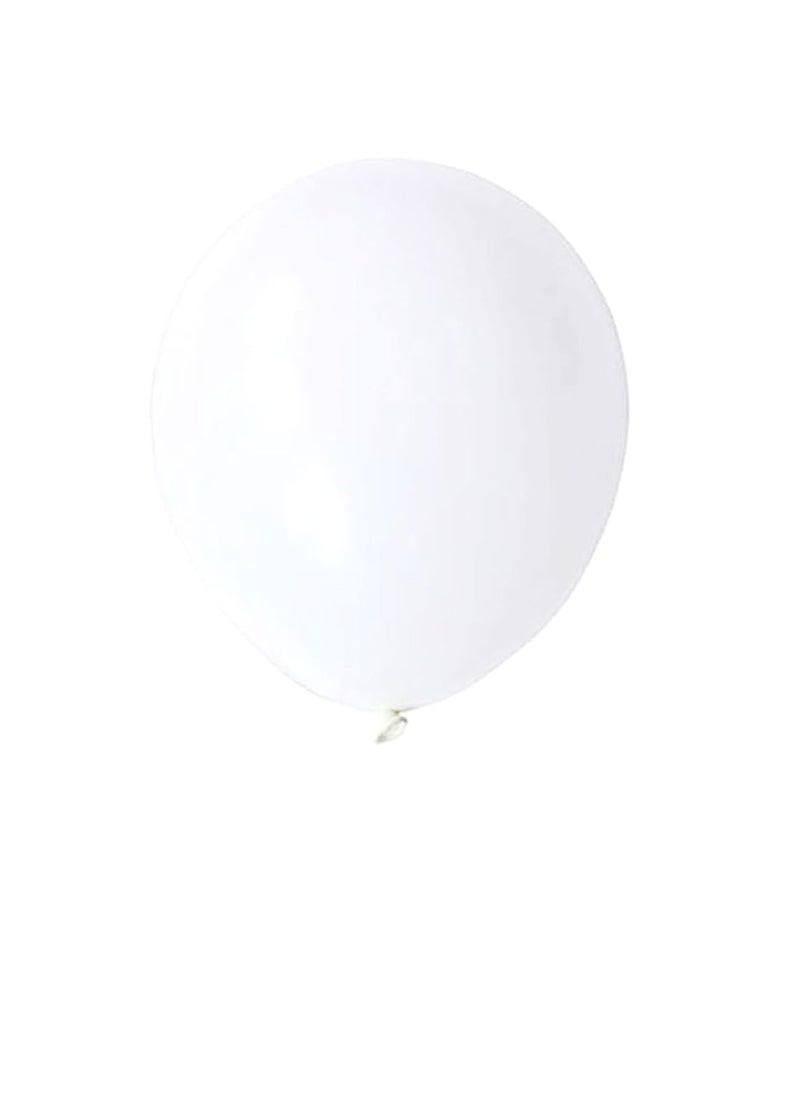 بارتي فن بالون معدني 12 بوصة لون ابيض 40 قطعة - Image 1