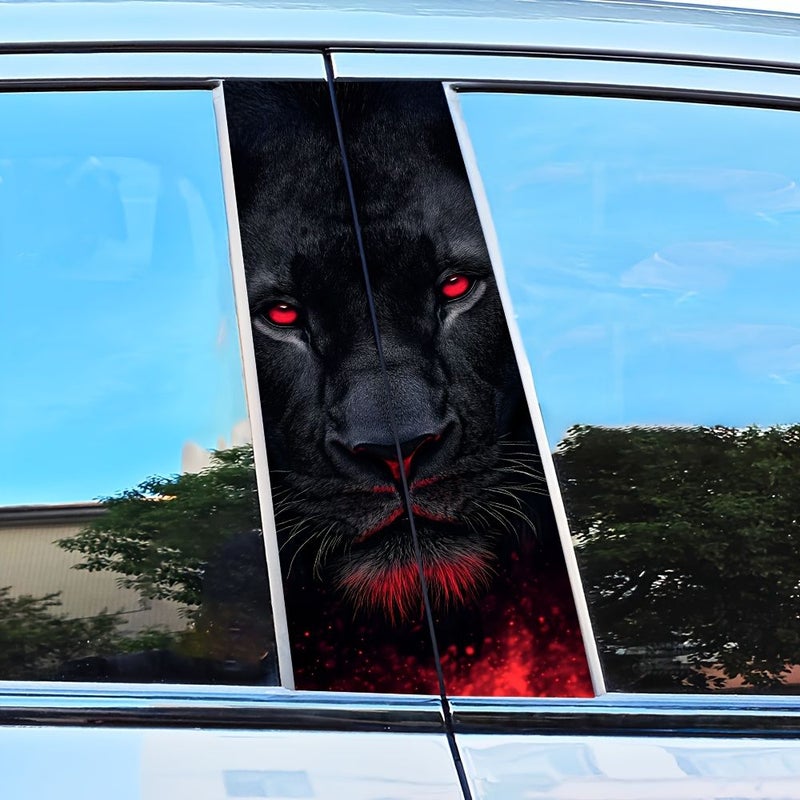Polychrome 2D Plane Car Sticker 2pcs Waterproof Self Adhesive Scratch Resistant Vehicle Decal - Image 4