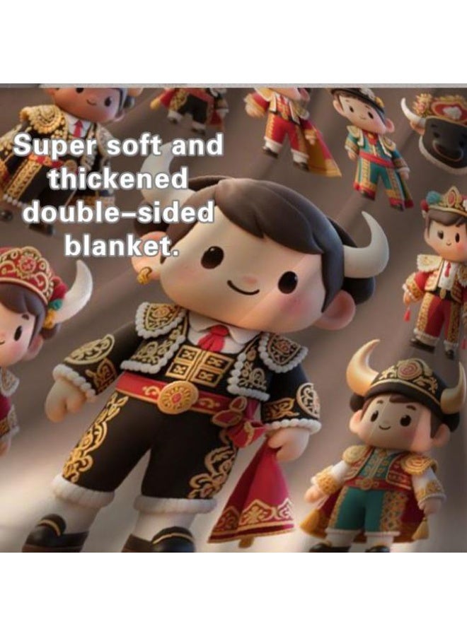general Baby and children's cartoon flannel thin blanket (warm and comfortable, suitable for sleep, game use) 70cm*100cm - Image 3