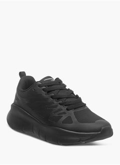 Dash Women Textured Lace-Up Sports Shoes with Pull Tabs  - Image 2