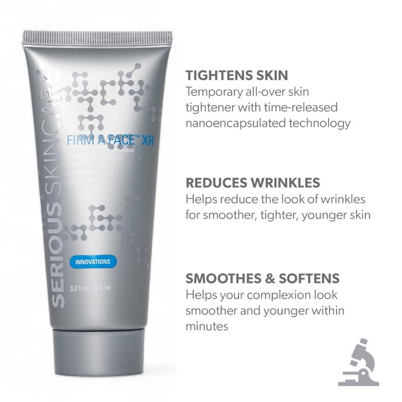 Serious Skincare Firm A Face XR - Instant Temporary Skin Tightener - Invisible Lift for Face and Neck with Retinol - Anti-Aging to Reduce the Look of Fine Lines, Wrinkles and Large Pores - 3.2 Fl Oz - Image 4