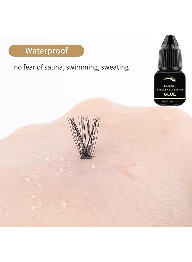 GOLLEE Eyelash Eyelash Extension Glue，Professional Lash Extension Glue For Strong Bond And High Flexibility Ultra Hold Instant Dry Low Fume And Extra Strong Black Adhesive Lash Bond Lash Glue, 5ml - Image 4