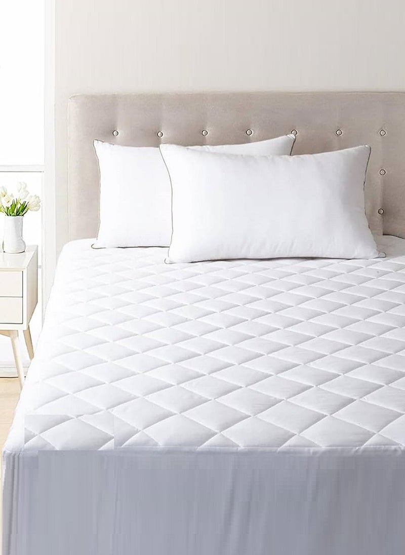 Blueberry - QUILTED 100% WATERPROOF MATRESS PROTECTOR EXTRA DEEP FITTED BED COVER 160X200+25cm - Image 1