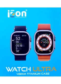 Izone Super smart watch, 49mm size, 1.9 inch screen, titanium case, and extra strap  - Image 2