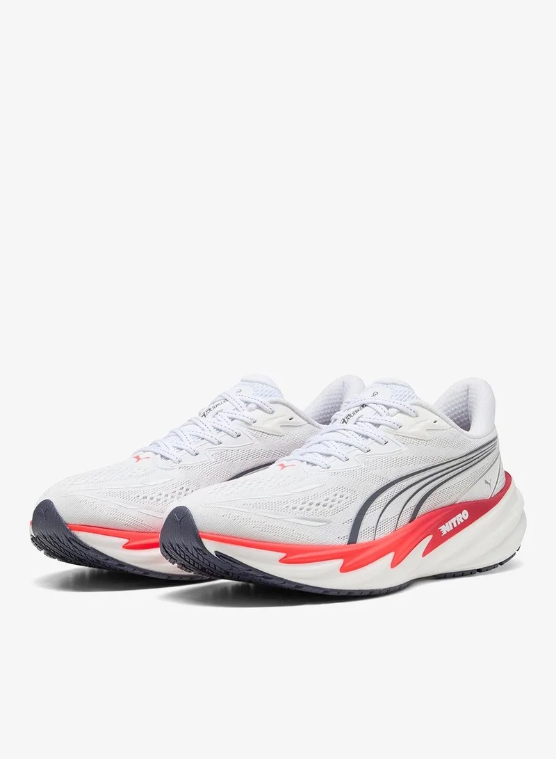 Puma PUMA White-Ultra Red Velocity Nitro 5 for Men | Best Price UAE