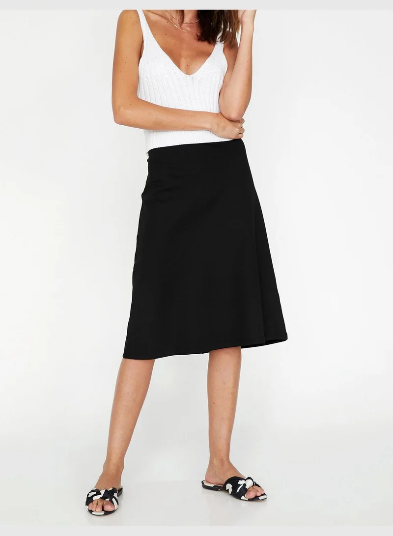 KOTON Medium Rise Skirt