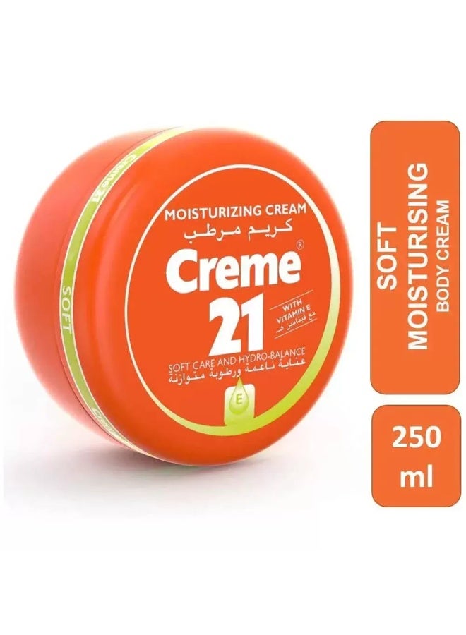Creme 21 Soft Moisturizing Cream with Vitamin E Soft Care And Hydro Balance- 250ml