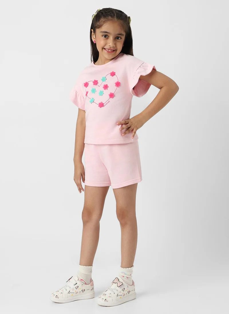 Nautinati Nautinati Girls' Combo Set of Top and Shorts