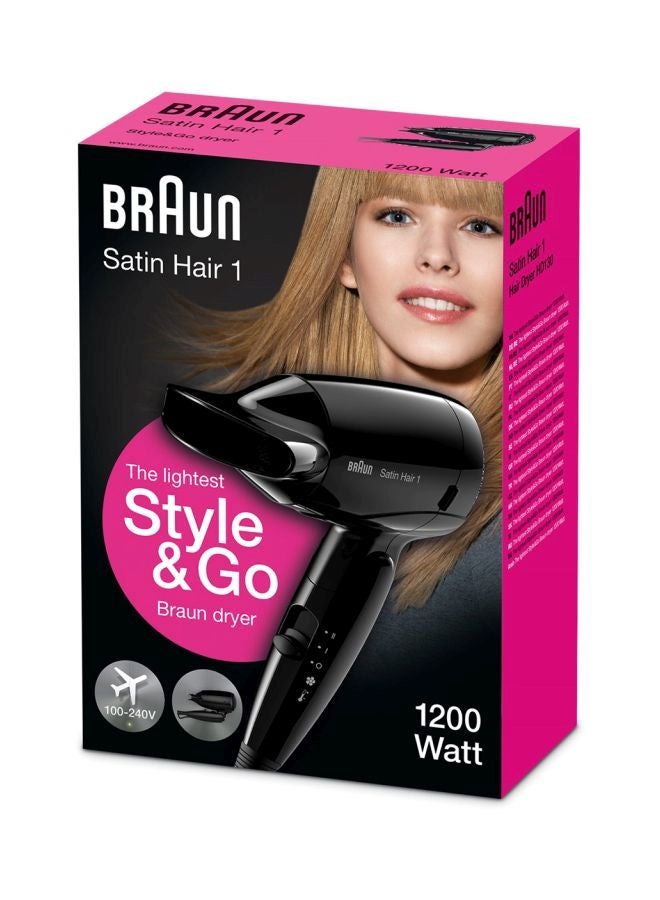 BRAUN Satin Hair 1 The Lightest Style And Go Dryer Black - Image 4