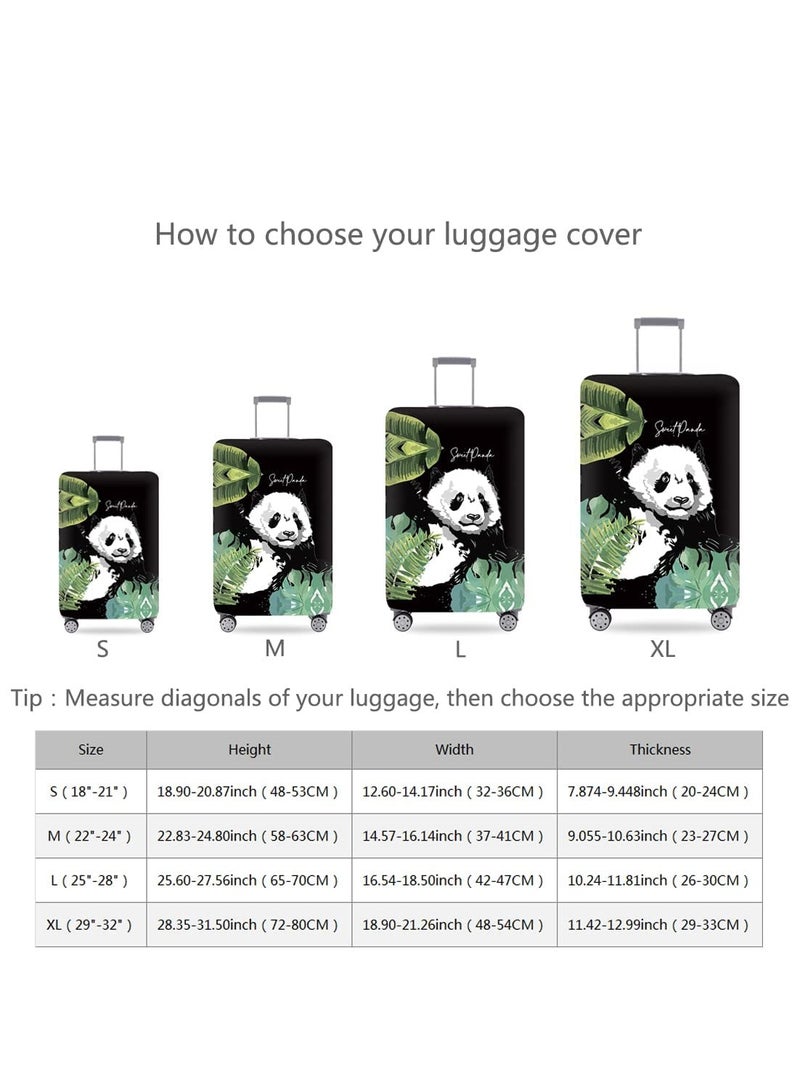 SYOSI Luggage Cover Washable Suitcase Cover Suitcase Protector Anti-scratch Suitcase cover Fits 18-32 Inch Luggage(M for 22-25 Inch Luggage) - Image 5