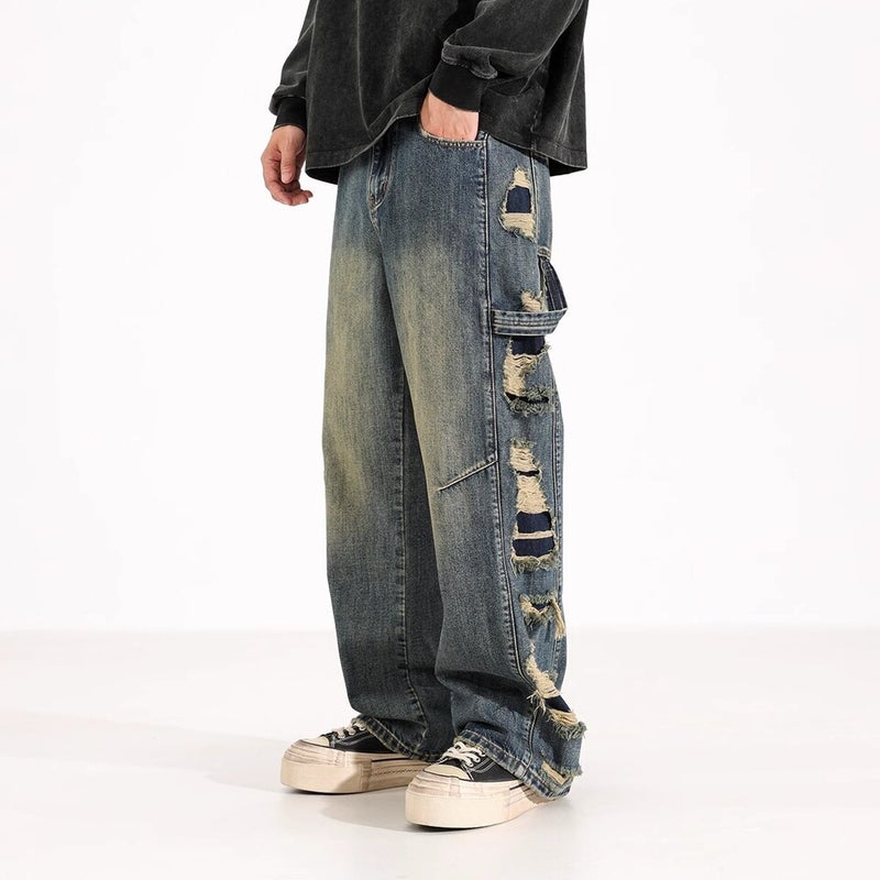Unisex Casual Daily Denim Jeans - Image 3