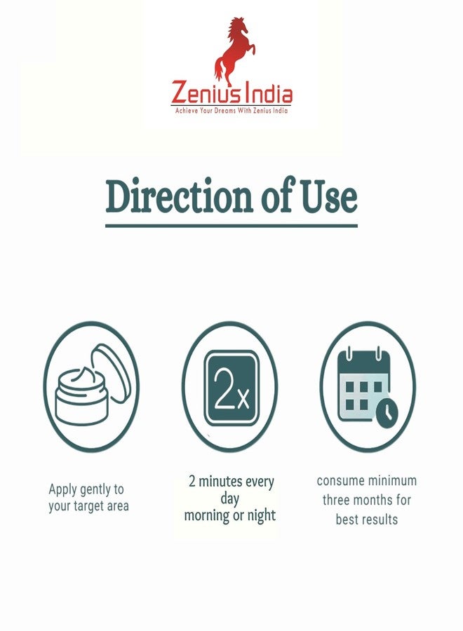Zenius India كريم زينيوس لعلاج علامات التمدد | تركيبة أيورفيدية لترطيب البشرة وتغذيتها | مناسب للرجال والنساء | 50 جرام - Image 4