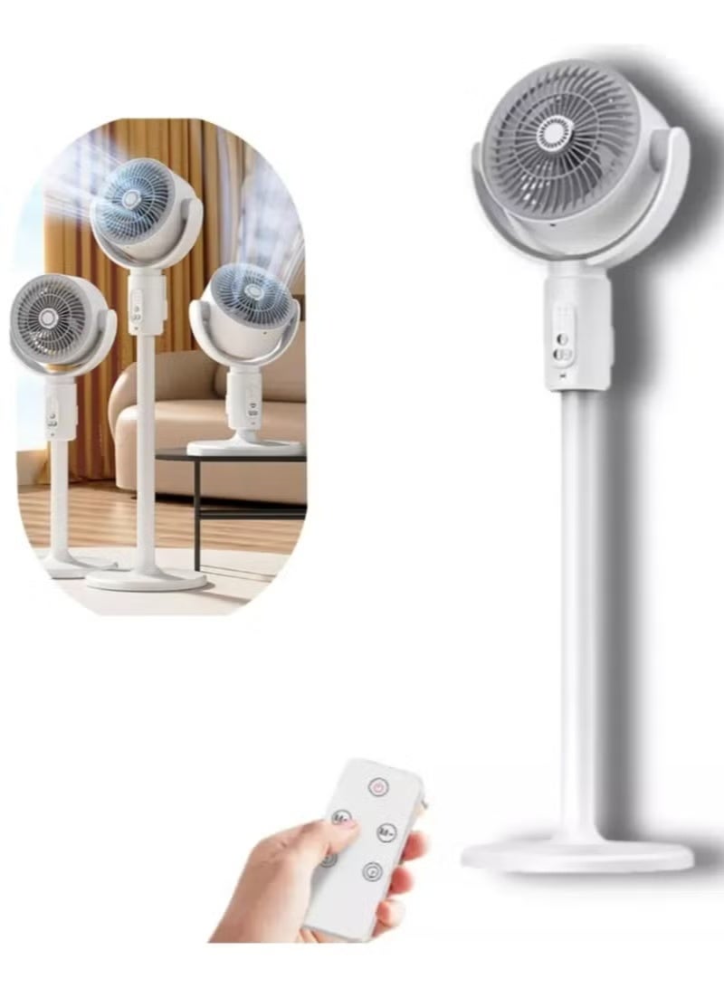 Denx High-Power Floor Circulating Fan for Home & Office | Adjustable Height, 3-Speed Settings, Energy-Efficient Air Circulation, Whisper-Quiet Operation for Large Rooms - Image 1