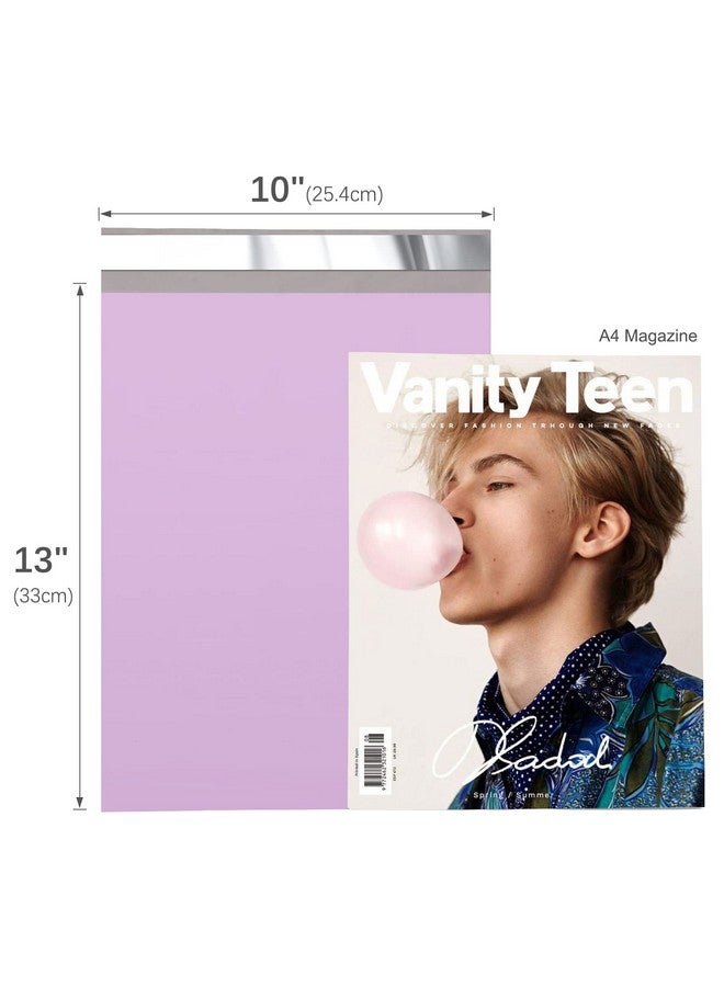 Fuxury Poly Mailers 10X13 Inch 100 Pcs Waterproof Shipping Bags For Clothing Strong Adhesive Shipping Envelopes For Small Business Suppliers Self Seal Mailers Poly Bags Mailing Envelopes Purple - Image 2