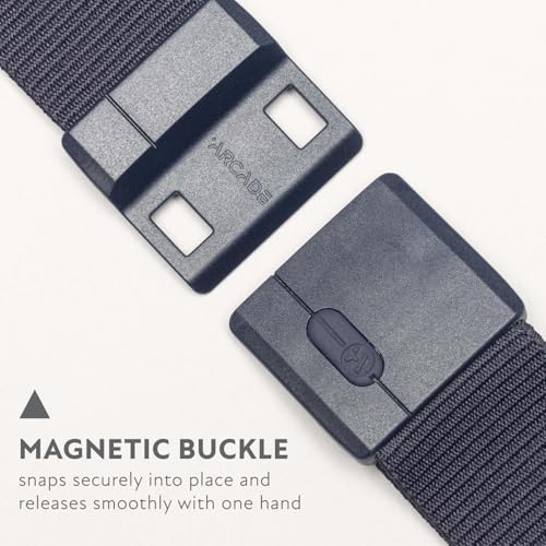 Arcade Belts Adventure Mag Aero Unisex Belt Heavy Duty Stretch Metal Free Buckle Navy - Image 3