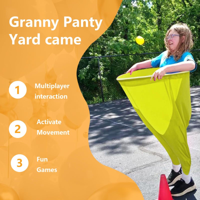IJEUH Granny Pants Yard Game, Granny Pants Outdoor Party Game Granny Pants Outdoor Game with Bouncy Balls and Pump Fun Family Reunion & Adult Yard Games for Groups - Image 3