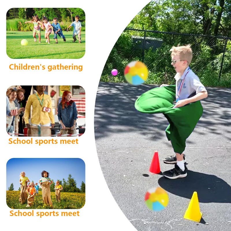 IJEUH Granny Pants Yard Game, Granny Pants Outdoor Party Game Granny Pants Outdoor Game with Bouncy Balls and Pump Fun Family Reunion & Adult Yard Games for Groups - Image 4