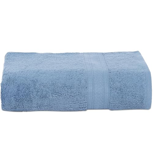 Ambra Linens 500 GSM Highly Absorbent Towel, 100% Cotton, Soft and Plush, All Seasons Use, Large, Everyday Use, Durable (1 Piece of Bath Towel, Sky Blue) - Image 1