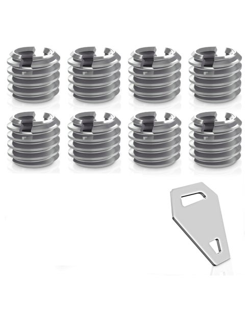 3/8" to 1/4" Bushing Convert Screw Adapter Tripod Ballhead Reducer, 1/4" to 3/8" Camera Convert Screw Adapter Mount for Tripod, Monopod, Ballhead, Video Light Stand & DSLR SLR cameras, Stainless Steel