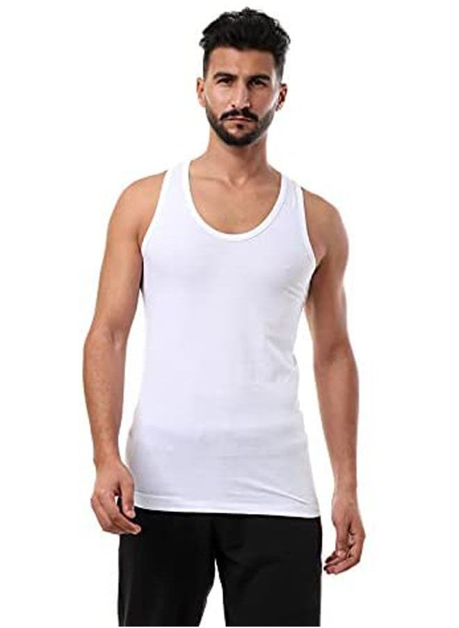 COTTONIL Plain Basic Scoop Neck Sleeveless Undershirts Pack Of 6 