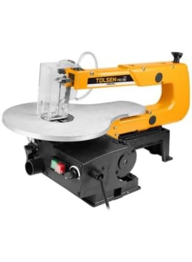 Tolsen Scroll Saw, 16-Inch Table, Variable Speed, Yellow - Image 1