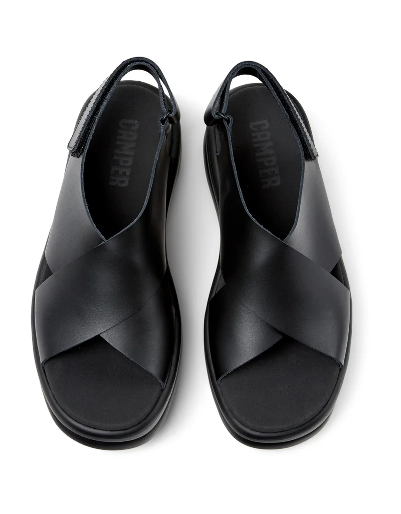 Camper Pelotas Flota Up, Women's Sandal, Black