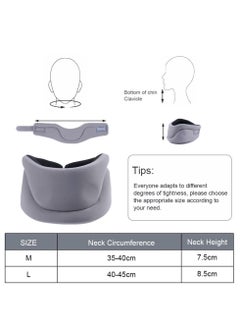 KASTWAVE Neck Brace, Soft Foam Cervical Collar for Sleeping, Neck Support Brace for Neck Pain Relief, Wraps Keep Vertebrae Stable and Aligned for Relief of Cervical Spine Pressure for Women & Men, M  - Image 3