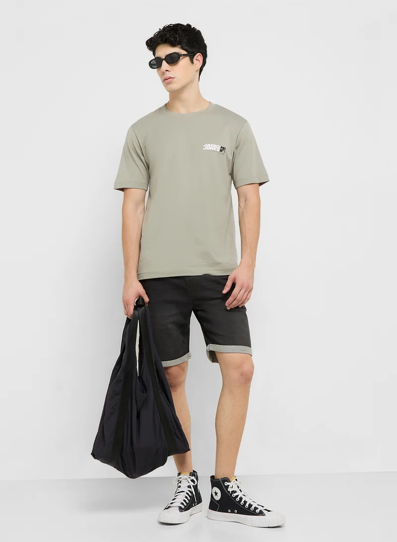 JACK & JONES Jcolido Chest Crew Neck T-Shirt