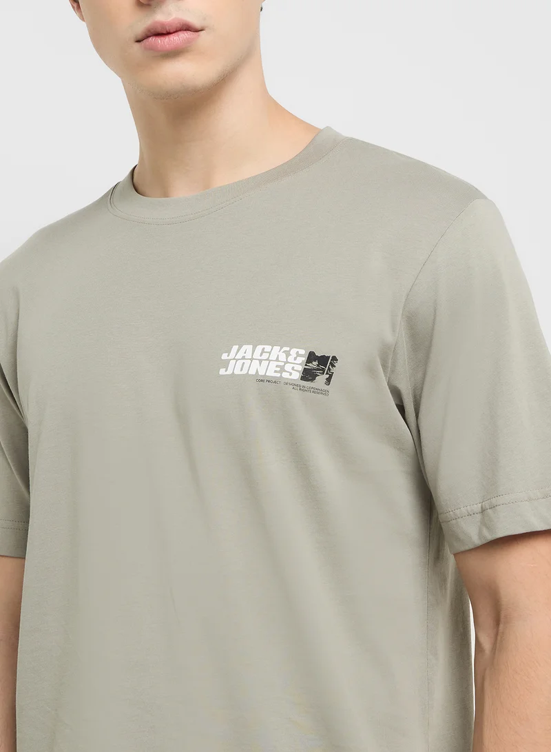 JACK & JONES Jcolido Chest Crew Neck T-Shirt