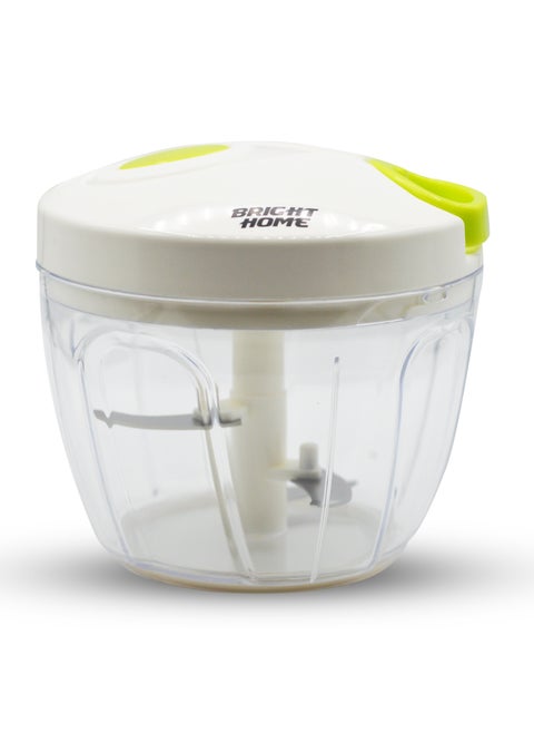 Manual Food Chopper and Slicer - Multipurpose, Stainless Steel Blade, Hand Pull, and Easy to Use