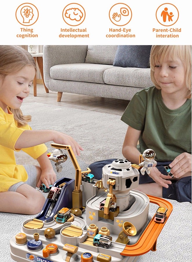 Occuwzz Kids Space Themed Toy Car Set Taxiway Toy Car - Image 3