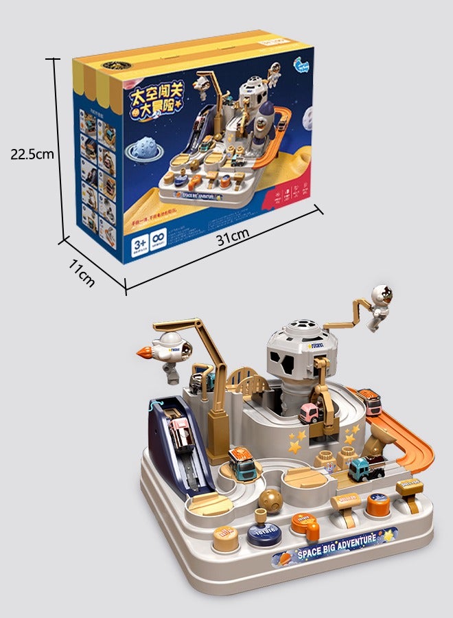 Occuwzz Kids Space Themed Toy Car Set Taxiway Toy Car - Image 5