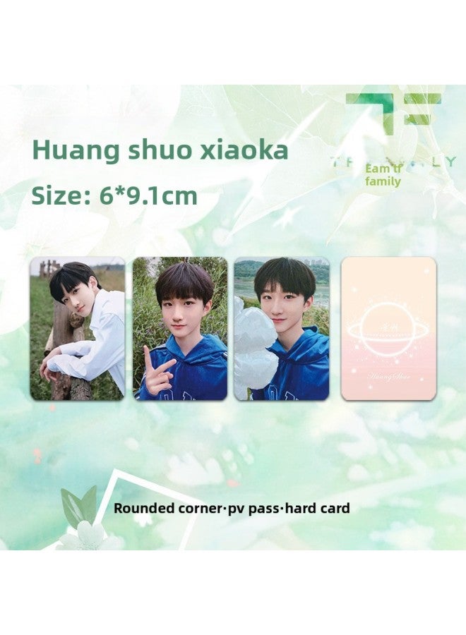 بطاقة صغيرة لمتدربي عائلة TF من الجيل الرابع من Chen Junming Wang Junxi Zhang Hanrui Zhang Zhongyu Zhang Guiyuan الصور المحيطة