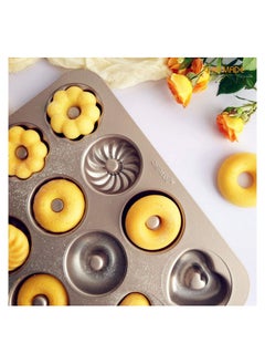 Donut Mold Cake Pan 12 Cavity Non Stick Pattern Doughnut Bakeware - pzsku/ZEEF07D897C1A0BFEB999Z/45/_/1691829174/f12cafbb-3ee4-40cc-9877-6a95e55ac246