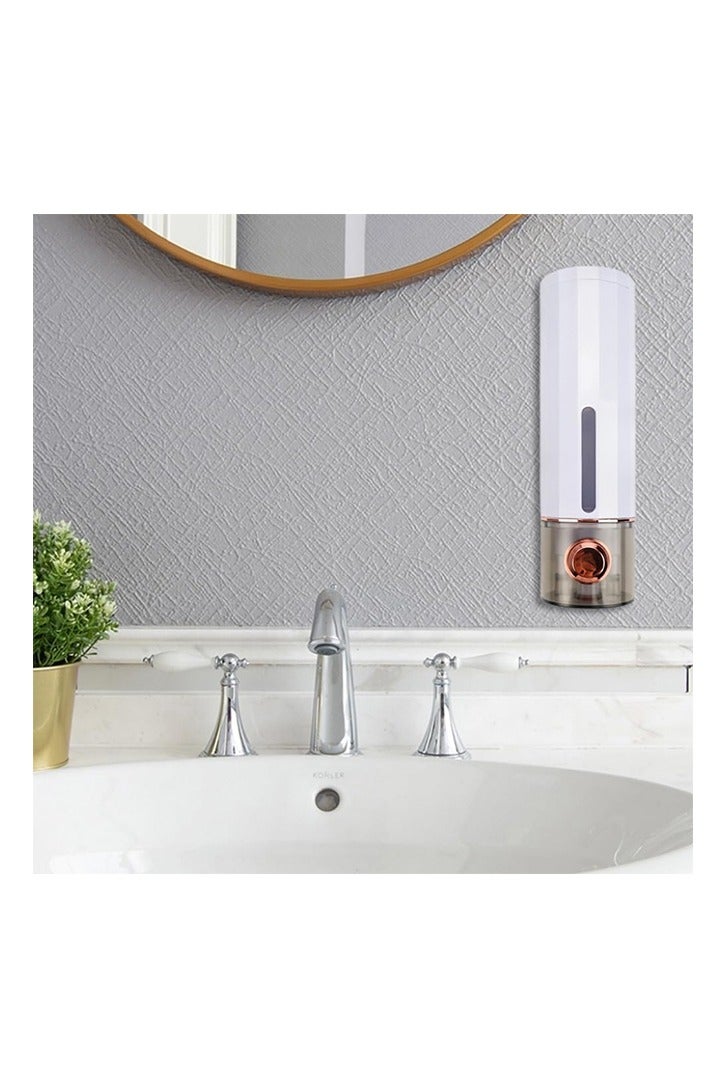 400ml Wall Mounted Soap Dispenser with Adhesive Hooks, No Drilling Gel and Shampoo Dispensers, Wall Mounted Bathroom Soap Dispenser for Kitchen - Image 2