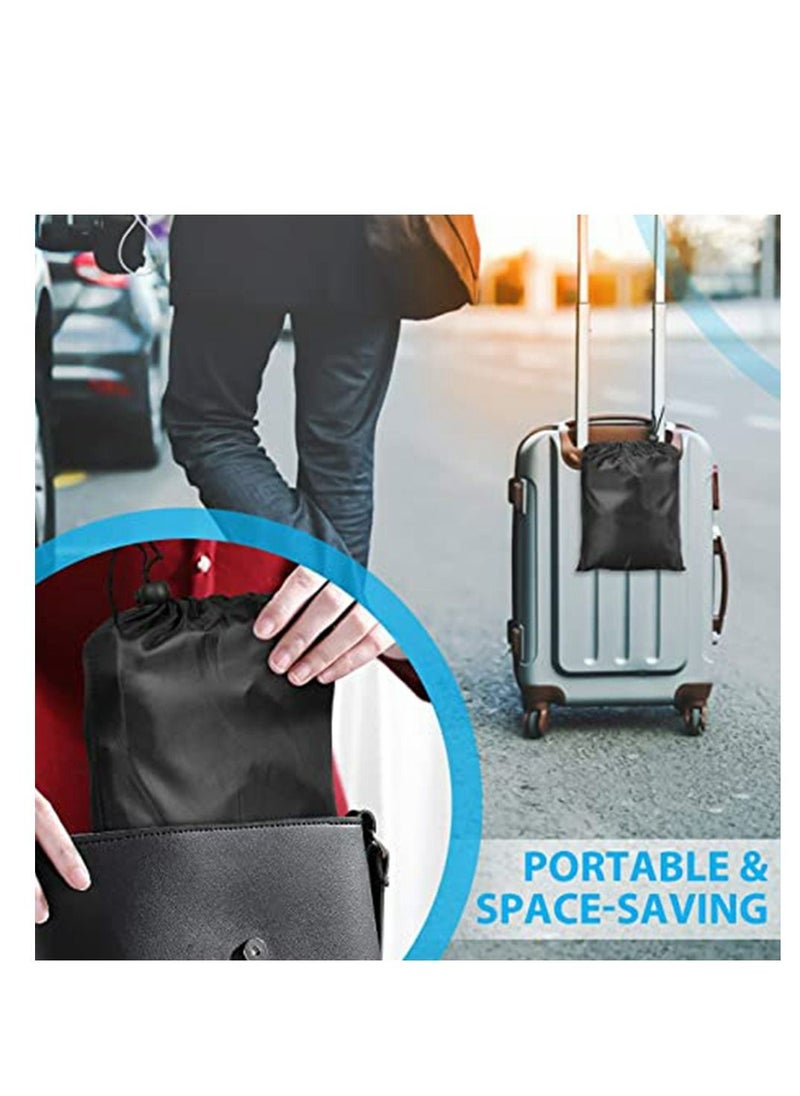 COOLBABY Portable Adjustable Folding Leg Hammock.Footrest Hammock  For Airplane. Office.Under Desk.Car. Home Relaxation.Black