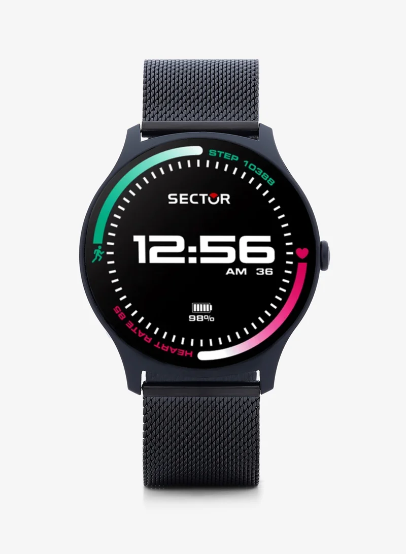 Sector S-06 collection Men's Black Stainless Steel Smart watch - R3253551001