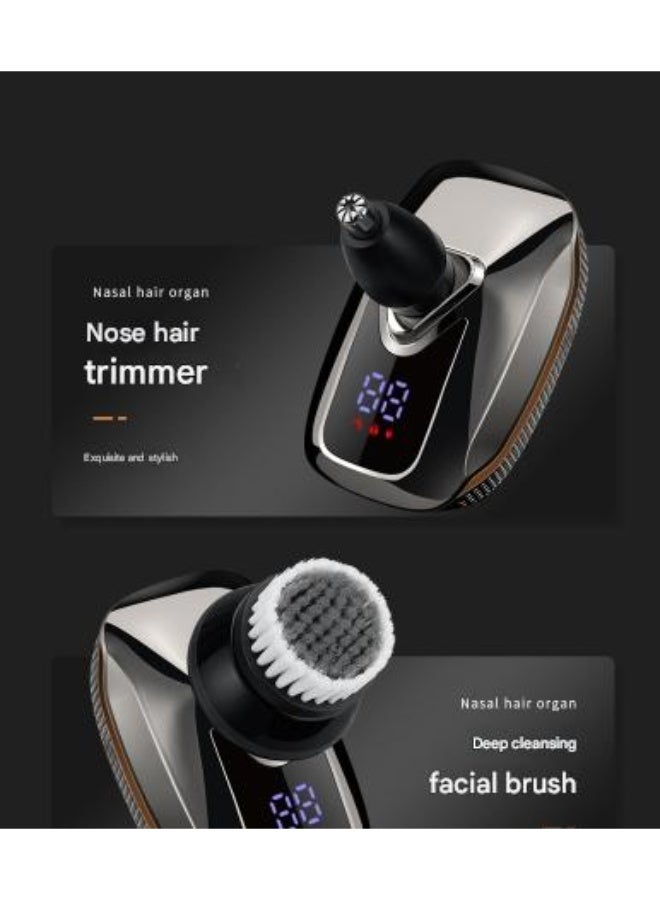 KADRAMA Multi-Functional Washable Electric Shaver Black,Seven-head multi-function shaver 5-in-1 set - Image 3