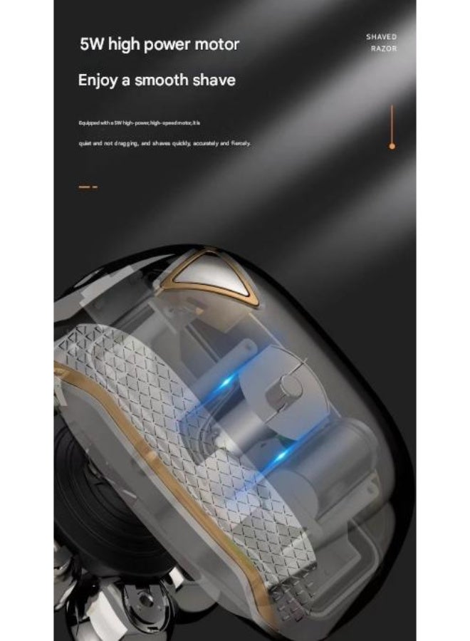 KADRAMA Multi-Functional Washable Electric Shaver Black,Seven-head multi-function shaver 5-in-1 set - Image 5