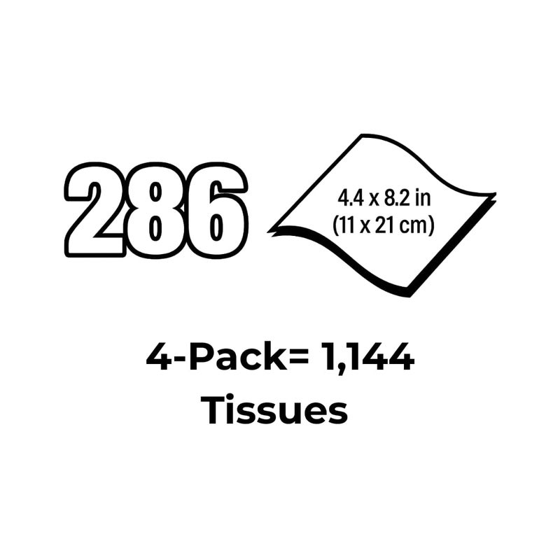 iSONIC Kimtech Science KimWipes Delicate Task Wipers, 4.4 x 8.4 in., 1-Ply, 286 Sheets/Box, 4 Packs, KW01x4 - Image 3