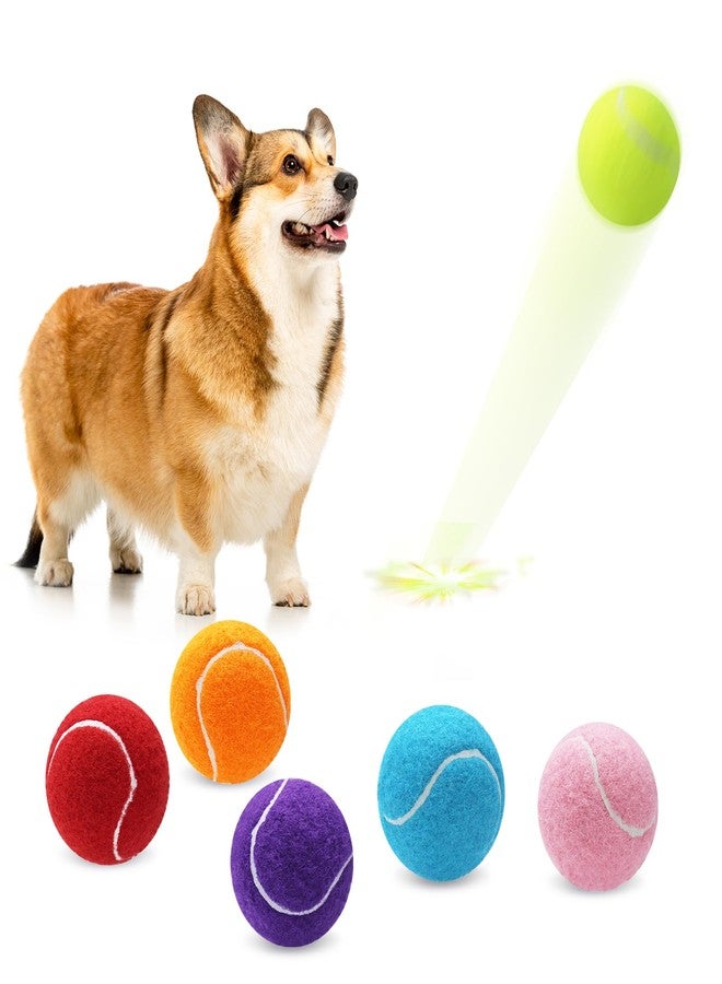Magicorange 6 Pack Small Tennis Balls, 2 inch Tennis Balls for Dogs,Colorful Easy Catching Pet Playing Ball (Multicolor, 6 Pack) - Image 1