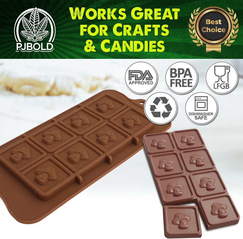 PJ Bold Mushroom Candy Bar Silicone Mold - Image 4