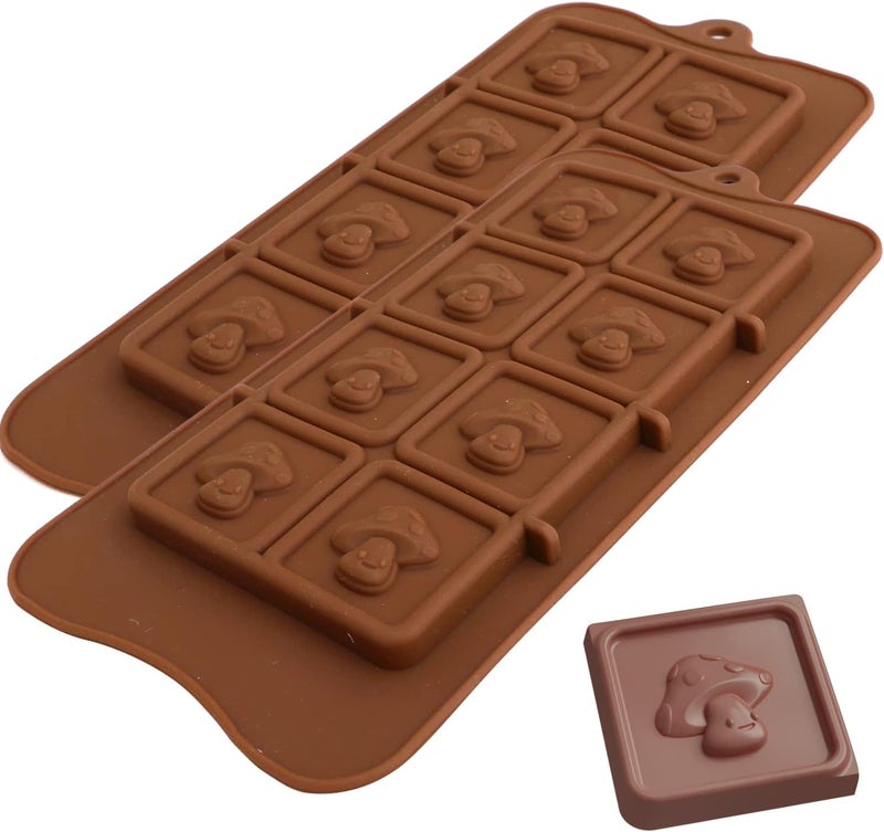 PJ Bold Mushroom Candy Bar Silicone Mold - Image 1