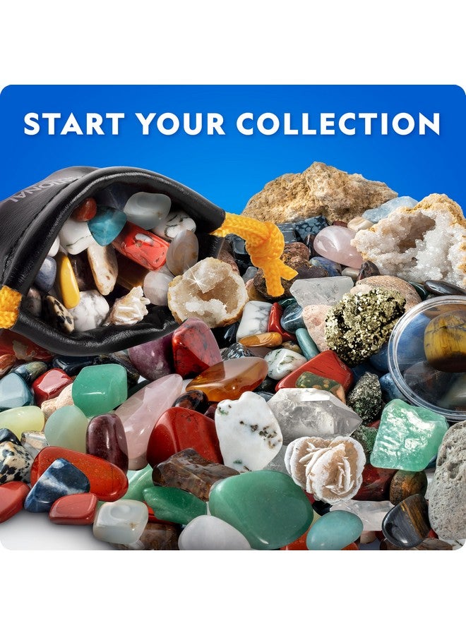 NATIONAL GEOGRAPHIC مجموعة الصخور الوطنية الجغرافية للأطفال - مجموعة من 300+ قطعة من الأحجار الكريمة والبلورات تشمل الجيود والبلورات الحقيقية، الصخور والمعادن، مجموعة علمية للأطفال، هدية جيولوجيا للأولاد والبنات - Image 2