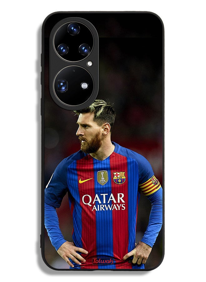Tolwak Huawei P50 Pro Protective Case Cover Messi Barcelona - Image 2