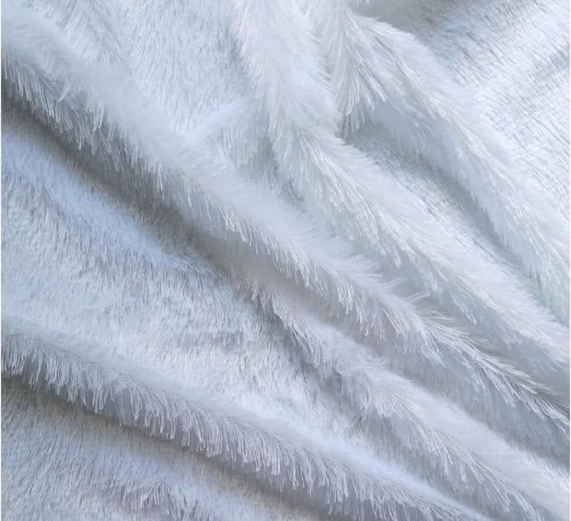 Brownmonkey Solid Fabric Cloth For Baby Photoshoot, Soft Toys Making, Art And Craft,Costume, Dresses, Jackets, Decoration Props Background Mat For Pictures Etc (White, .5M) - Image 5