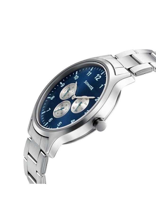 سوناتا ساعة يد معدنية دائرية تناظرية فضية  مم - Image 2